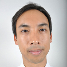 Photo of a man too close to camera.